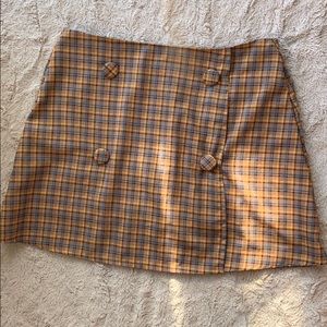 Cute Plaid 80s Skirt🤎💙